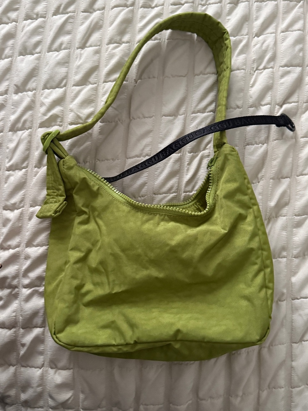 BAGGU Lime Green Shoulder Bag